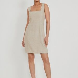 Old Navy Beige Square Neck Mini Dress